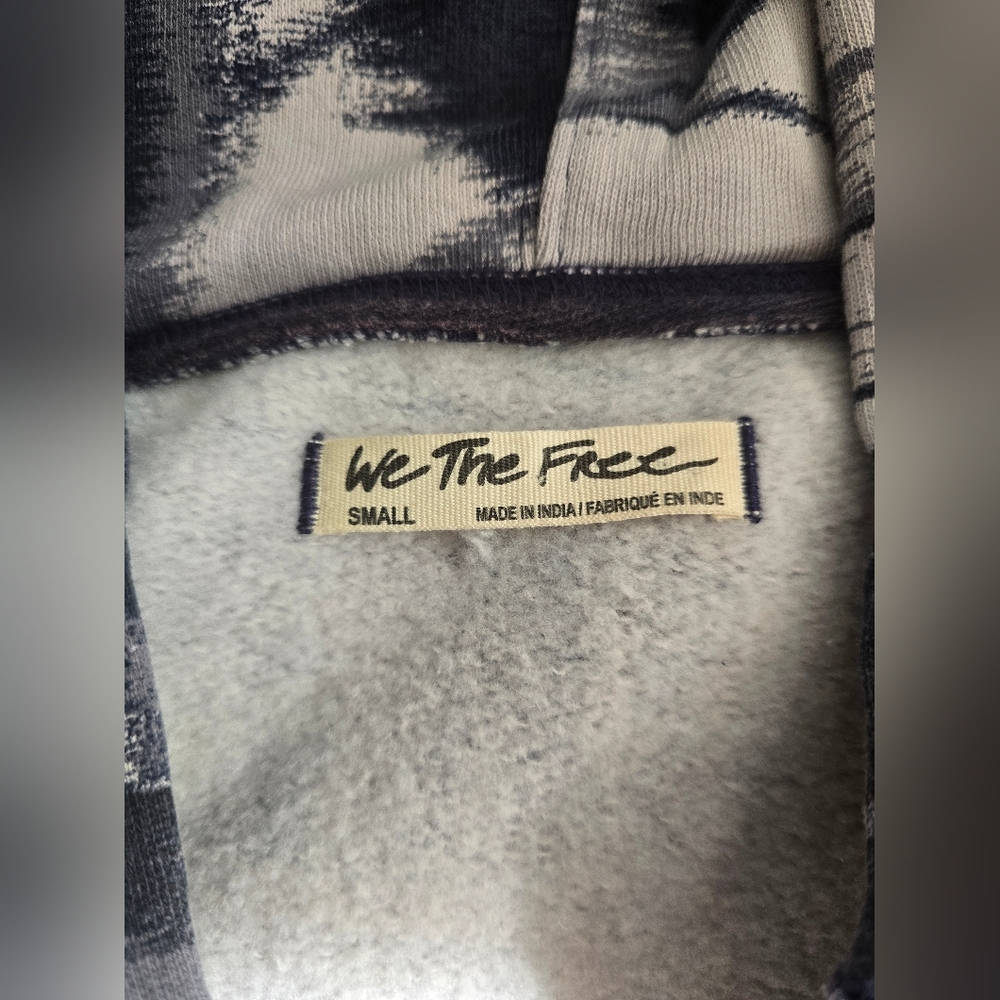 NWOT Free People We The Free Its a Vibe Printed Hoodie~ Butterfly Combo - Picture 9 of 10